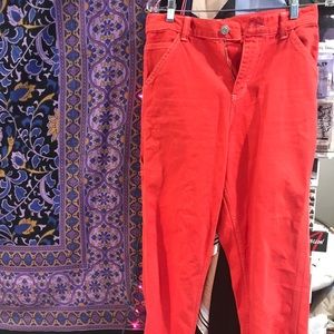 tangerine cargo pants- urban outfitters